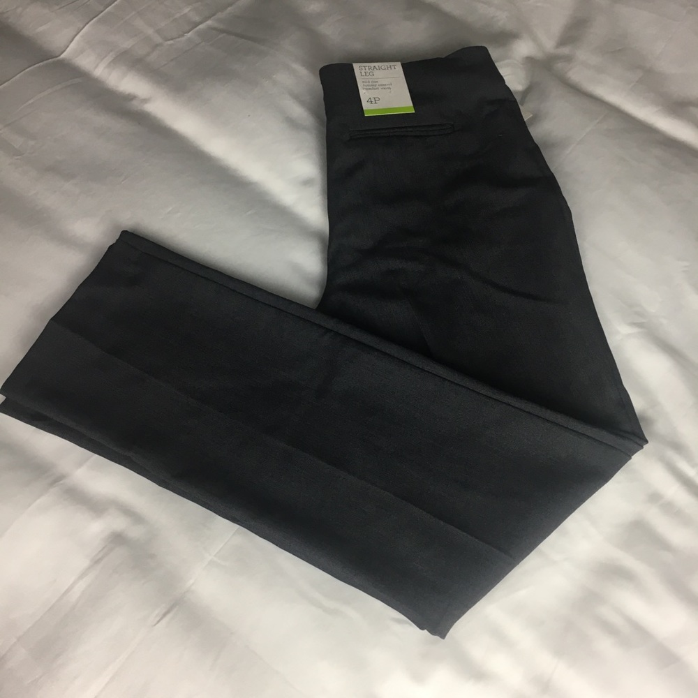 Style & Co. Petite  Straight Leg Pant Grey 4P NWT - Picture 3 of 8